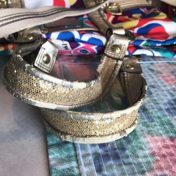 Optic Art Coach shoulder bag and satchel! This bag is in GUC except for handles - Picture 13 of 15